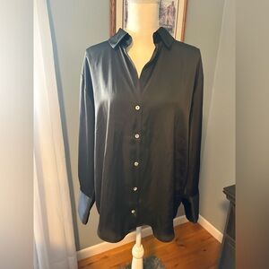 Zara Black Button Down Shirt